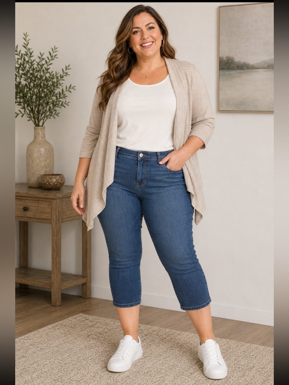 Levi’s 311 Shaping Skinny Capri Jeans Women’s 32 Blue Stretch Denim